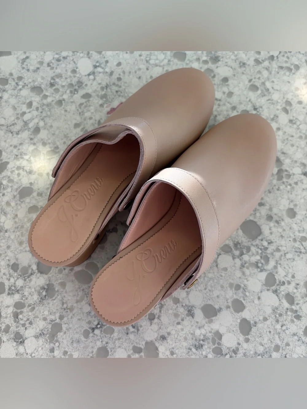 J. Crew Women’s Leather Clogs, Size 8 1/2